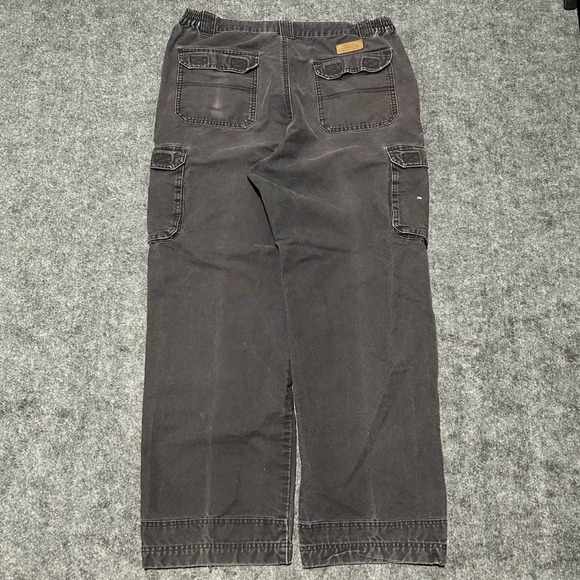 Cabela's Other - Cabelas Trail Hiker Cargo Pants Black Canvas Workwear 36x32 CHECK MEASUREMENTS